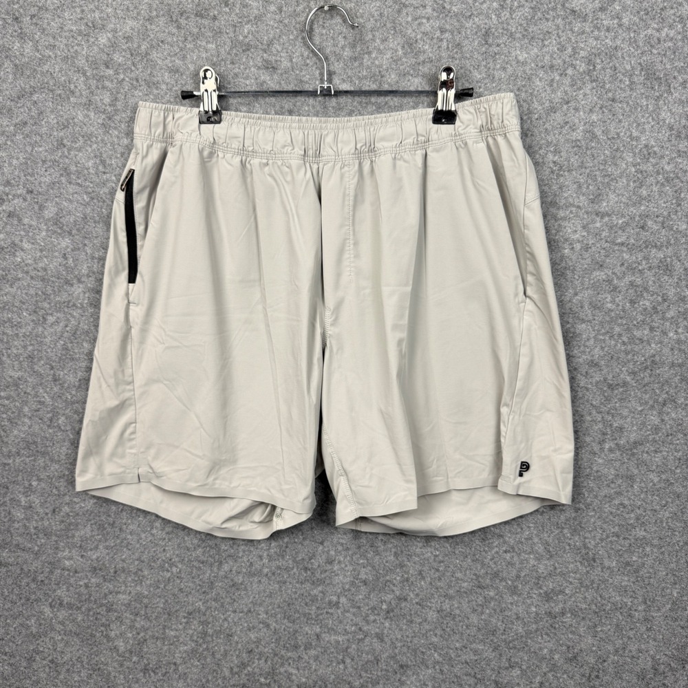 Public Rec All Day Every Day Shorts Mens 34 Light Gray Athletic Tech Stretch